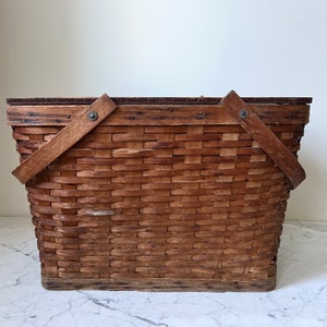 Antique Large Picnic Basket