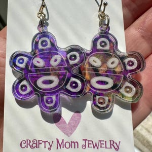 Colorful Taino sol symbol earrings dangle, Puerto Rico art, sun symbol earrings, Birthday gift for best friend, artesania, Boricua jewelry,
