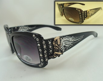 Horse Sunglasses Rhinestone Bling Womens Western Style  display picture 1