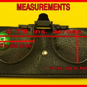 Small Clip On Magnifying Glasses Clips to most glasses Flip up Magnifier Reading Glasses +1.50 +2.00 +2.50 +3.00 +3.50 +4.00 image 2