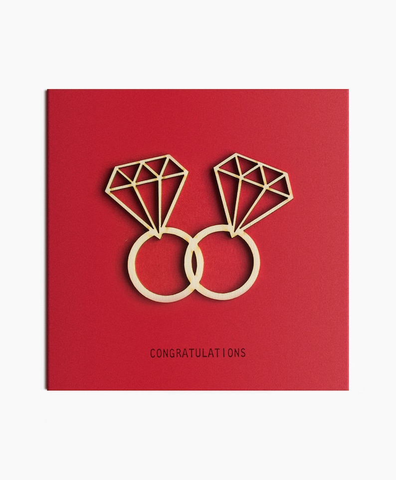 Wedding Rings Handmade Card