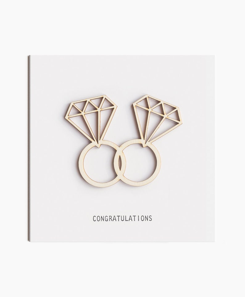 Wedding Rings Handmade Card