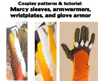 Women's Armor Cosplay Patterns - Sleeves, Arms, Wrist and Fingers PDF Tutorial