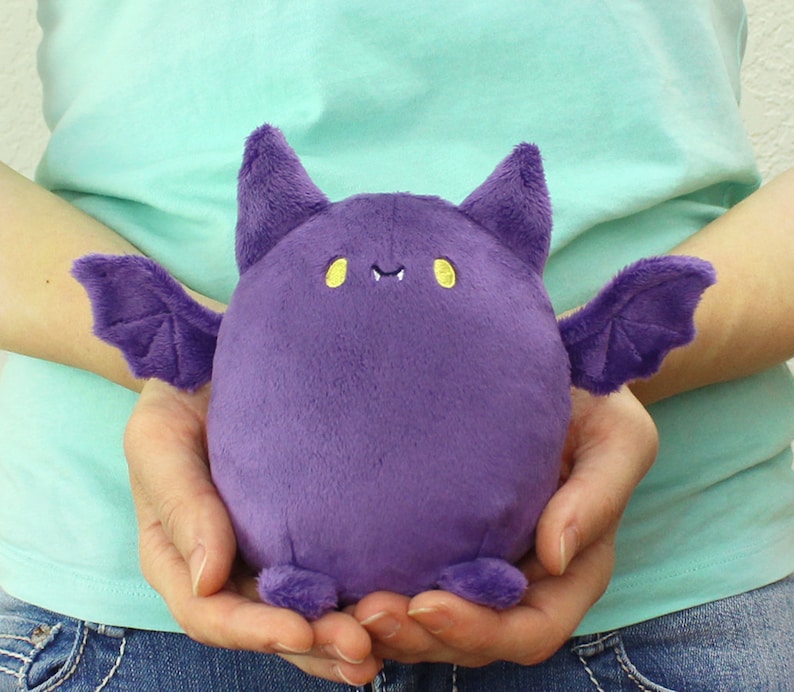 Plush Sewing Pattern PDF Kawaii Bat Stuffed Animal Halloween Etsy