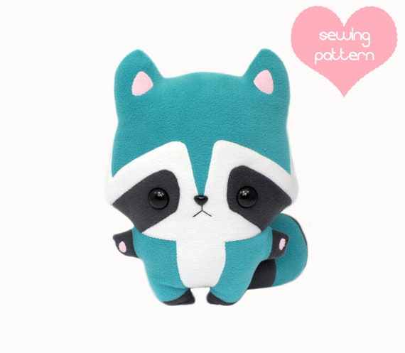 raccoon plush pattern