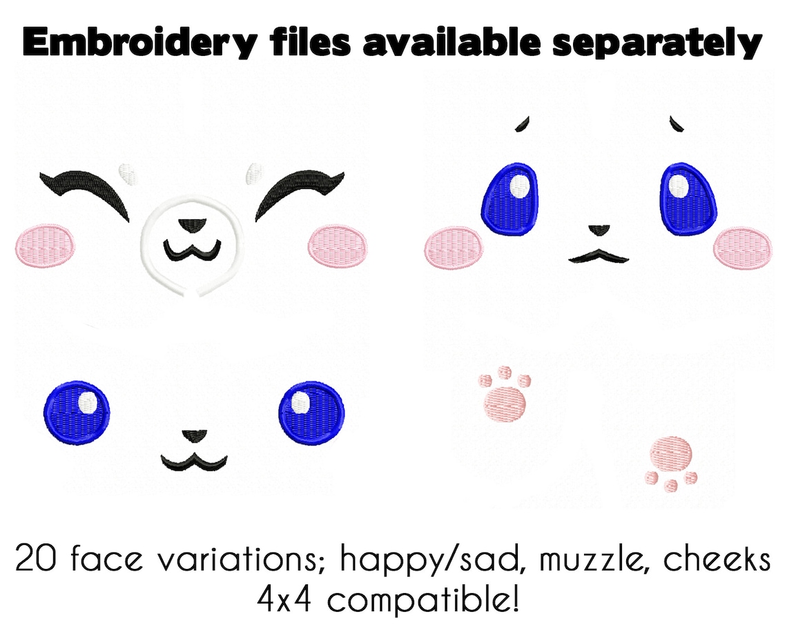 PDF Sewing Pattern Plush Hamster Stuffed Animal Kawaii Plushie 