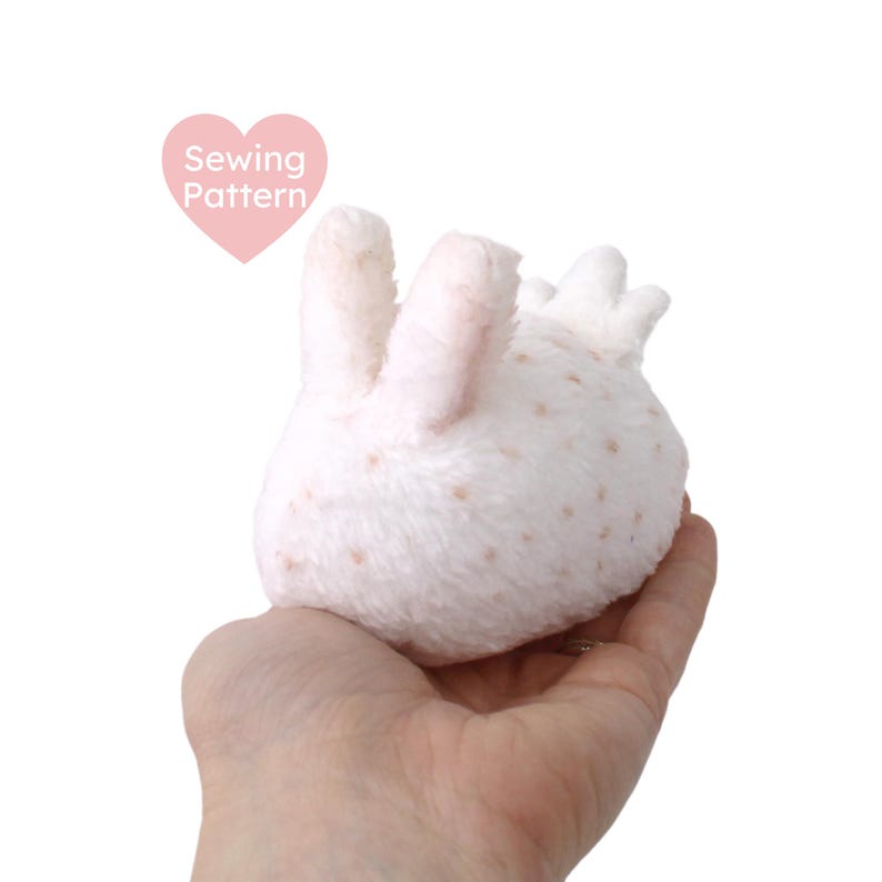 Kawaii Sea Bunny Plush Sewing Pattern Bundle - Sea Slug & Rodent Stuffed Animal PDF image 1