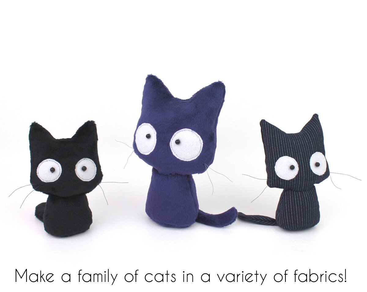 Plush Sewing Pattern PDF Cat Stuffed Animal Easy Beginner Etsy Plush Sewing Pattern PDF Cat Stuffed Animal Easy Beginner Etsy