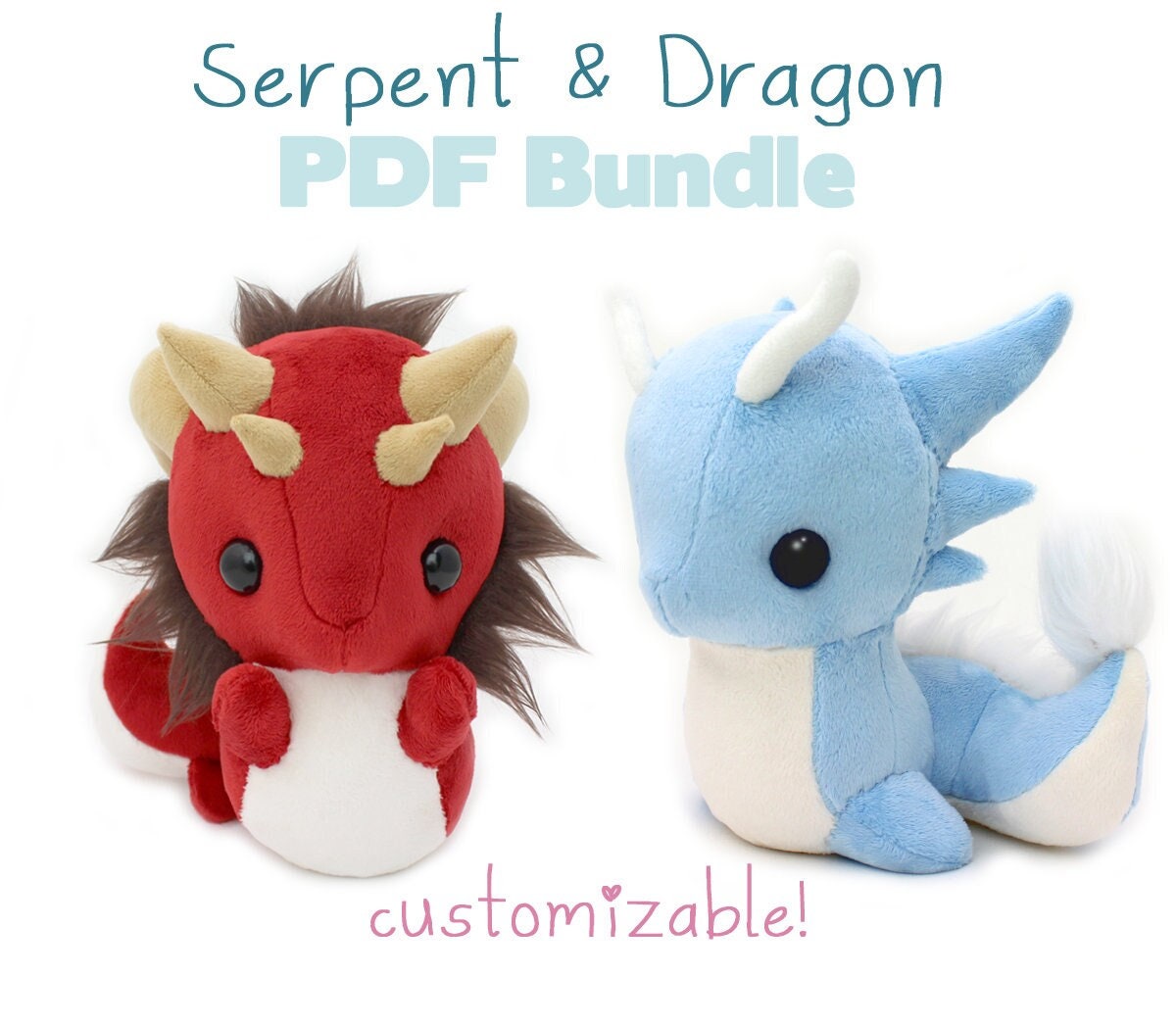 Nepali Teen Girls Xxx Sex - Plush Sewing Pattern Dragon Snake Stuffed Animal Bundle - Etsy