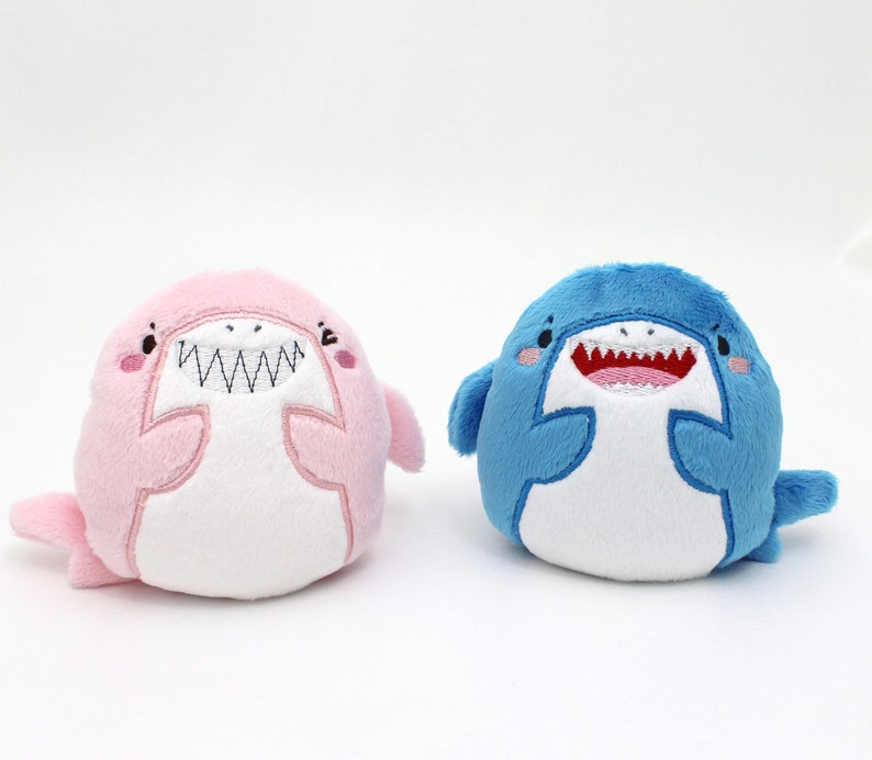 Shark ITH Embroidery Plush Pattern - 4x4 5x7 4 Faces Kawaii PDF - Etsy