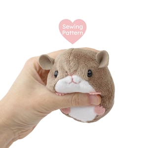 Kawaii Rodent Plush Sewing Patterns - Hamster, Mouse, Bunny, Guinea Pig & Pet Rat