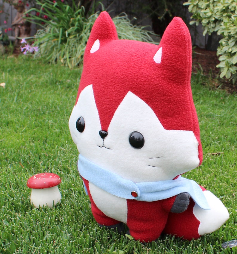 Plush Sewing Pattern PDF Fox Stuffed Animal Kawaii Plushie | Etsy