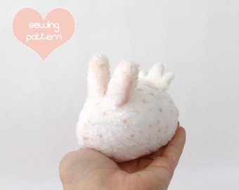 Plush sewing pattern PDF Sea bunny and rodent bundle 4in sea slug - hamster mouse rat guinea pig chinchilla bunny rabbit gerbil gopher easy