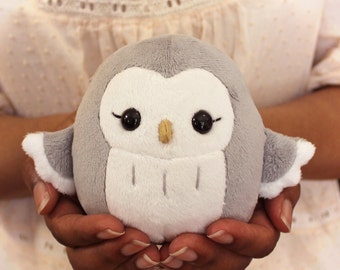 Pygmy Owl Plush Sewing Pattern - 4.5 inch Kawaii Stuffed Animal PDF