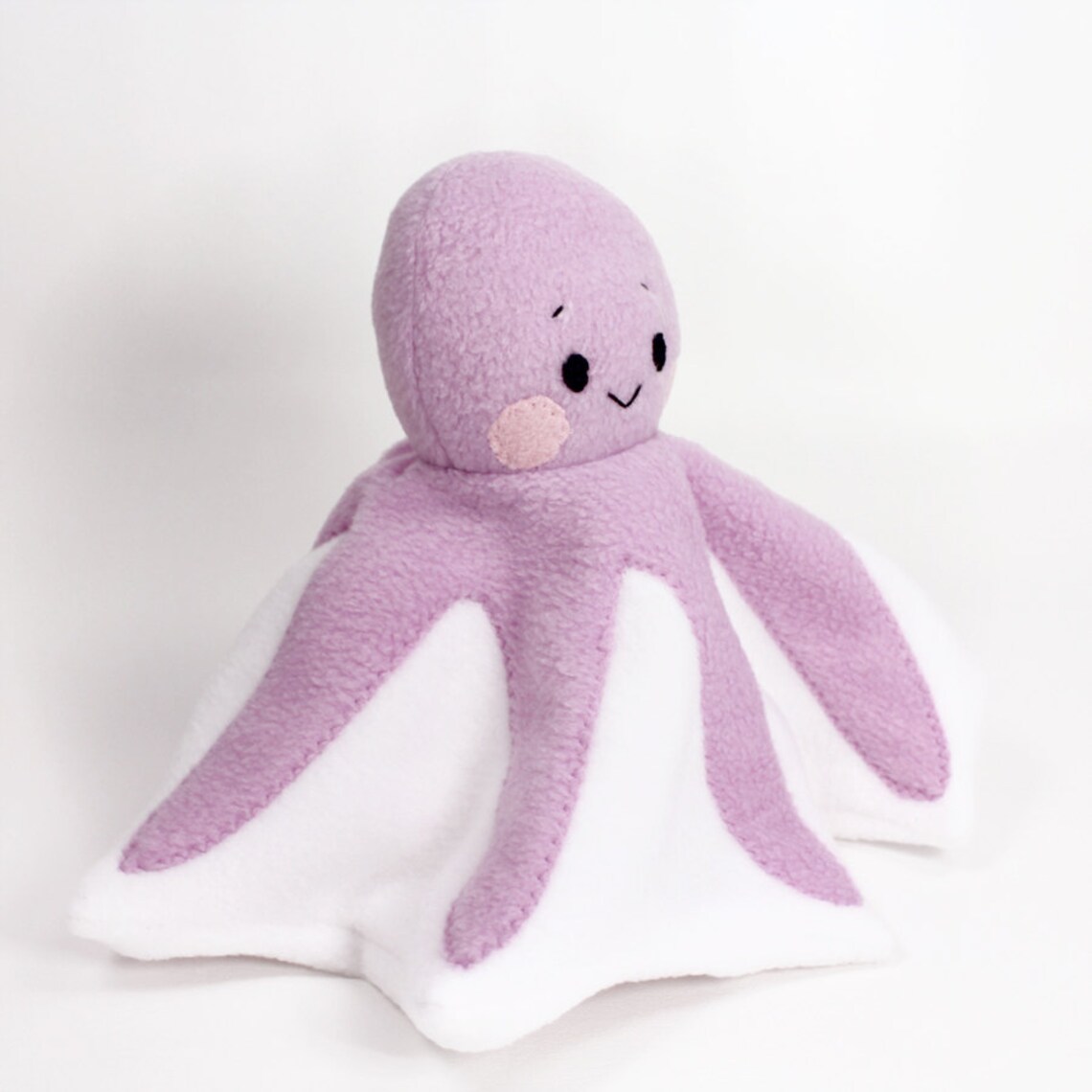 Plush Sewing Pattern PDF Octopus Lovey Baby Stuffed Animal Etsy