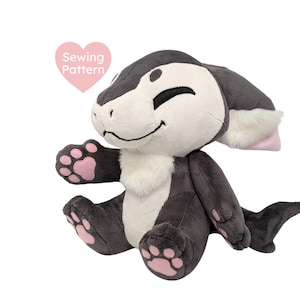 Furry Plush Schnittmuster - 11 zoll Manokit PDF mit Technik-Video