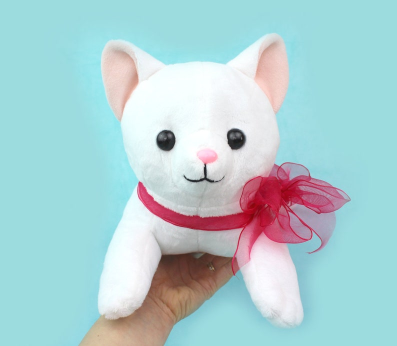 Plush sewing pattern PDF Cat stuffed animal  kawaii furry afbeelding 3