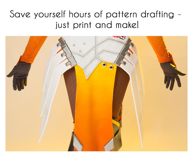 Printable Cosplay Armor Pattern Hip Wings Shells Connectors Etsy
