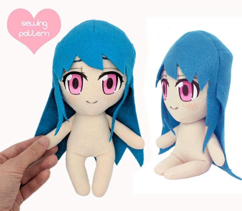 pdf sewing pattern human chibi anime boy girl anthro person | etsy