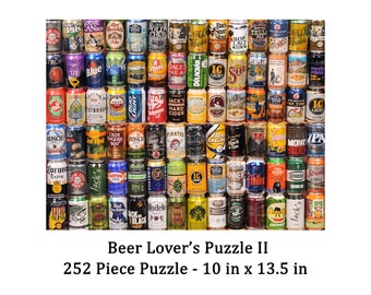 Beer Lover's Puzzle II - 252 Piece Puzzle - Cans