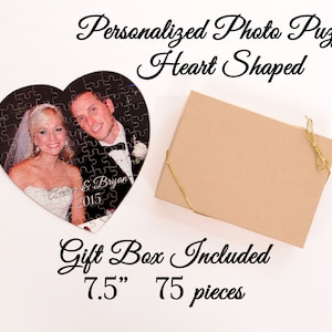 Personalized Photo Puzzle - 75 pieces -Wedding Gift