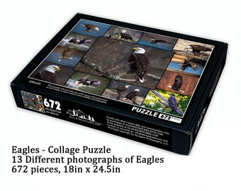 Eagles Collage Puzzle - 672 piezas - Jigsaw Puzzle - Nature Gift