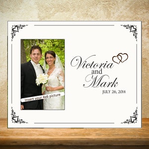 Personalized Wedding Frame - White Bride/Groom Frame