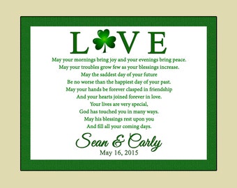 Personalized Irish Wedding Plaque