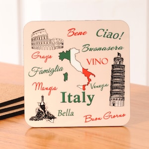 Italy Coasters - set of 4