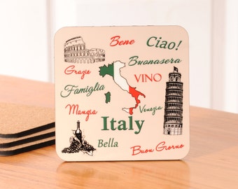 Italy Coasters - set of 4