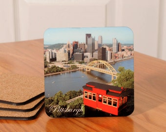 Pittsburgh Incline/Skyline Coasters - set of 4