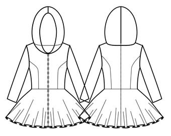 Satin Lined Quilted Jacket Sewing Pattern Sizes 5XL to 7XL