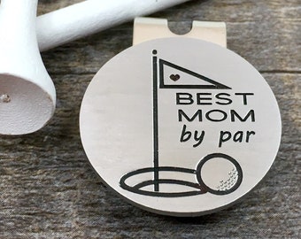personalized golf ball marker, magnetic ball marker with clip, women golfer, golf lover, golf accessory,