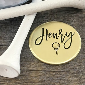 Golf ball marker, golfer gift, personalized ball marker, custom ball marker, two toned, magnetic marker