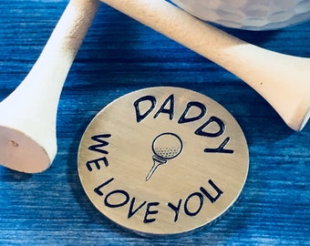 Father’s Day gift, golf ball marker, custom ball marker, gift for golfer, gift for parent, golfer gift,