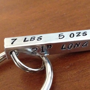 birth stat gift, fathers day, new parent gift, baby birth stat, new dad keyring, dad gift, dad keyring, birth stat keyring, new baby gift