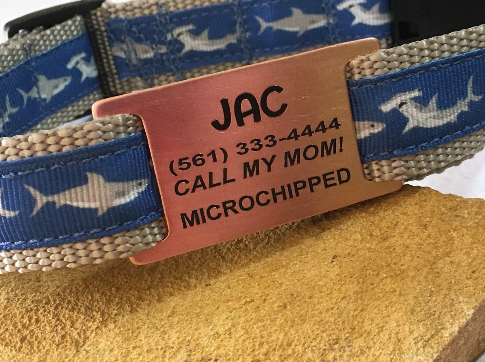 Slide on Dog Tag Quiet Id Tag Dog Tag Pet Id Tag Custom Etsy