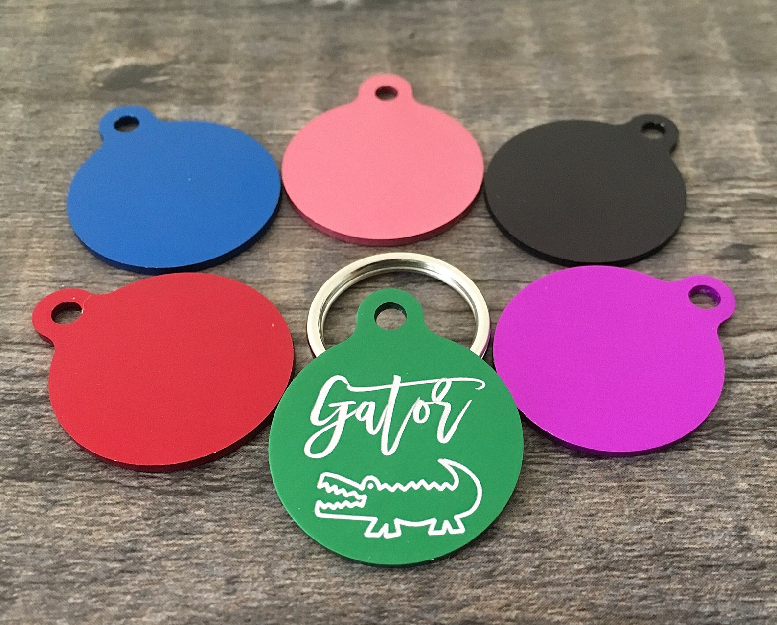 Engraved Pet Tags Pet Id Tags Dog Tags for Dogs Gator Pet Etsy