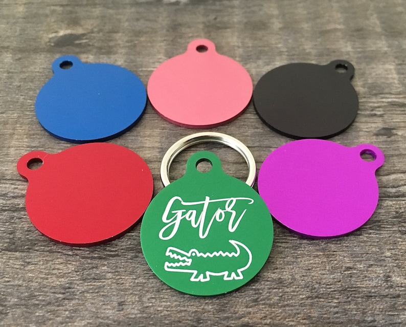 Engraved Pet Tags Pet Id Tags Dog Tags for Dogs Gator Pet Etsy