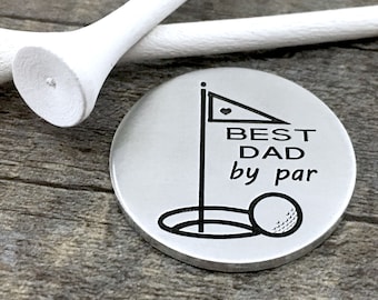 Golf ball marker, personalized ball marker, custom ball marker, fathers day gift, golf lover gift