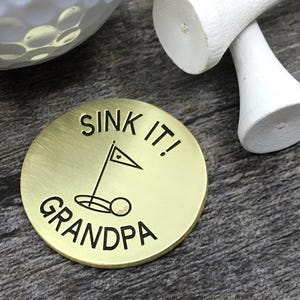 Golf ball marker, golfer gift, personalized ball marker, custom ball marker, two toned, magnetic marker