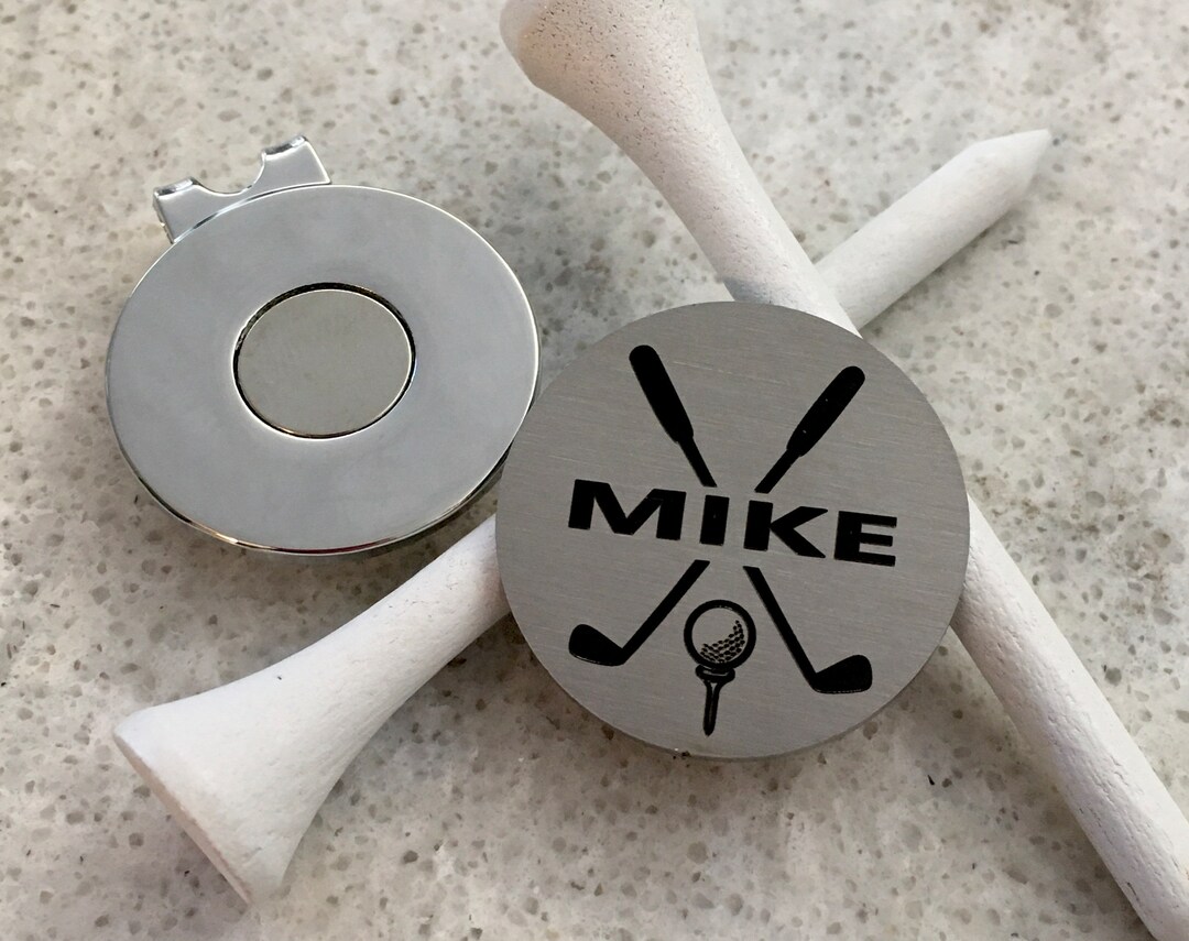 Golf Ball Marker, Hat Clip, Gift for Dad, Custom Ball Marker