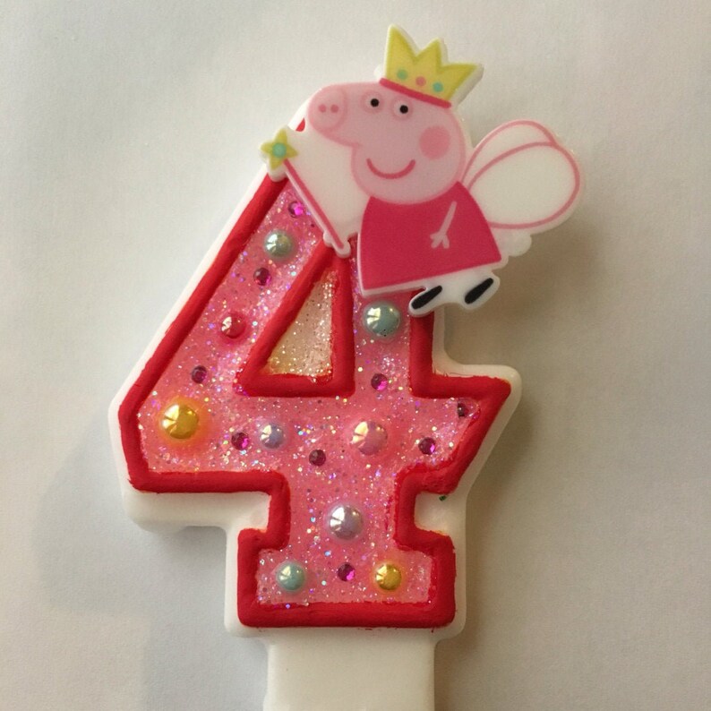 Peppa Pig Birthday Candles. Pig Candles. Pig Party.any Number Etsy