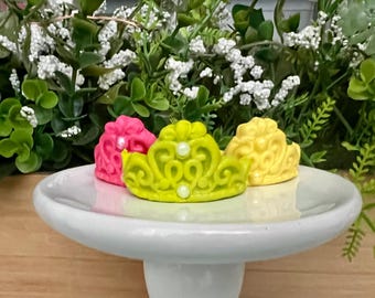 Fondant Princess Tiaras: Edible Cake Toppers, Princess Party