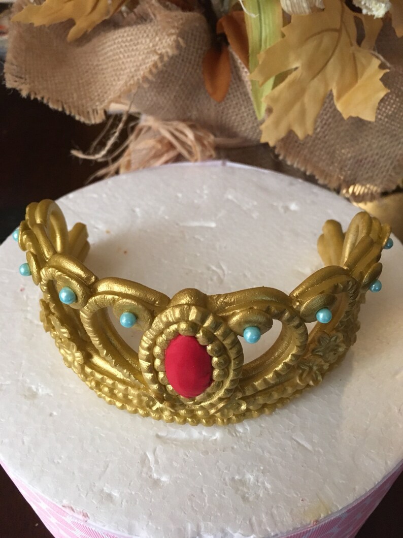 Princess Gold tiara cake topper. Elena of Avalor inspired. Etsy