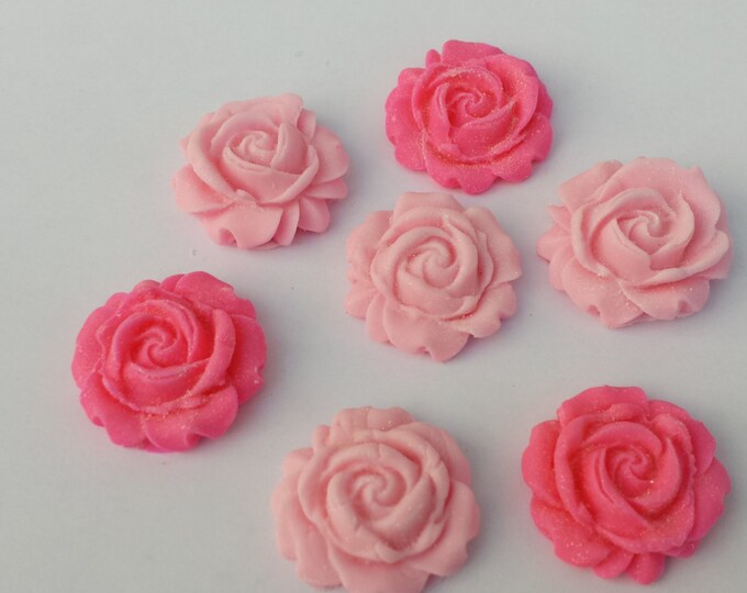 Fondant Edibles Roses. Sugar Flowers. 1 Inches Diameters Etsy