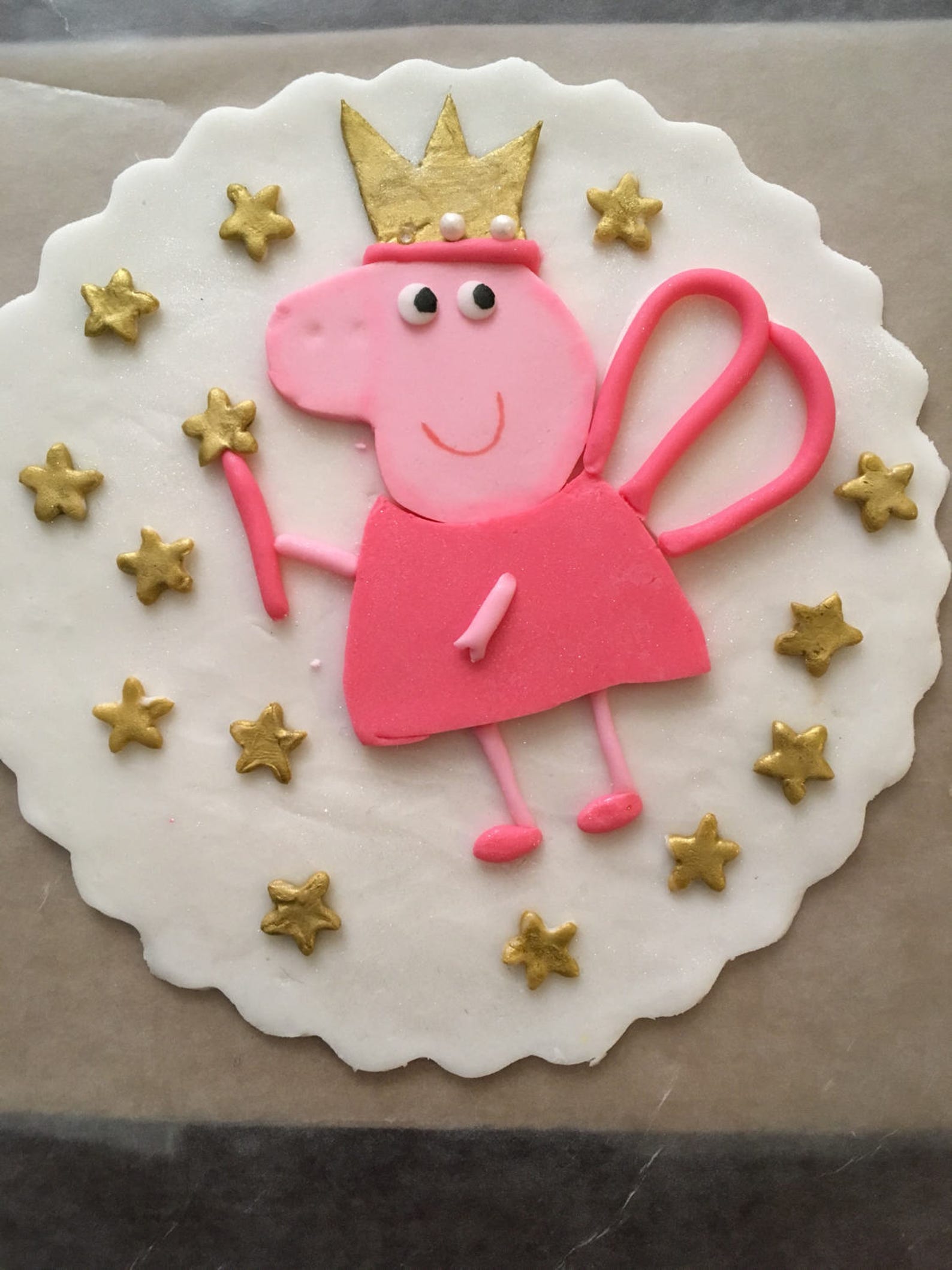 Peppa Pig Fondant Cake Topper. Peppa Pig Edible Topper . Peppa Etsy
