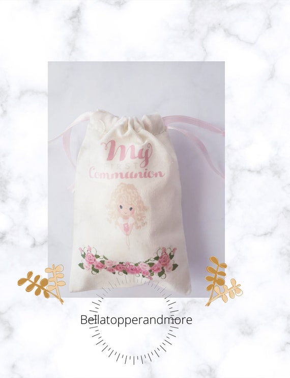 First Holy Communion favor bags. First Communion girl. 3.5" W x 5" H Il_570xn