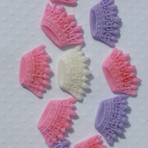 24 Edible Fondant Princess Tiaras: Cupcake & Cake Toppers