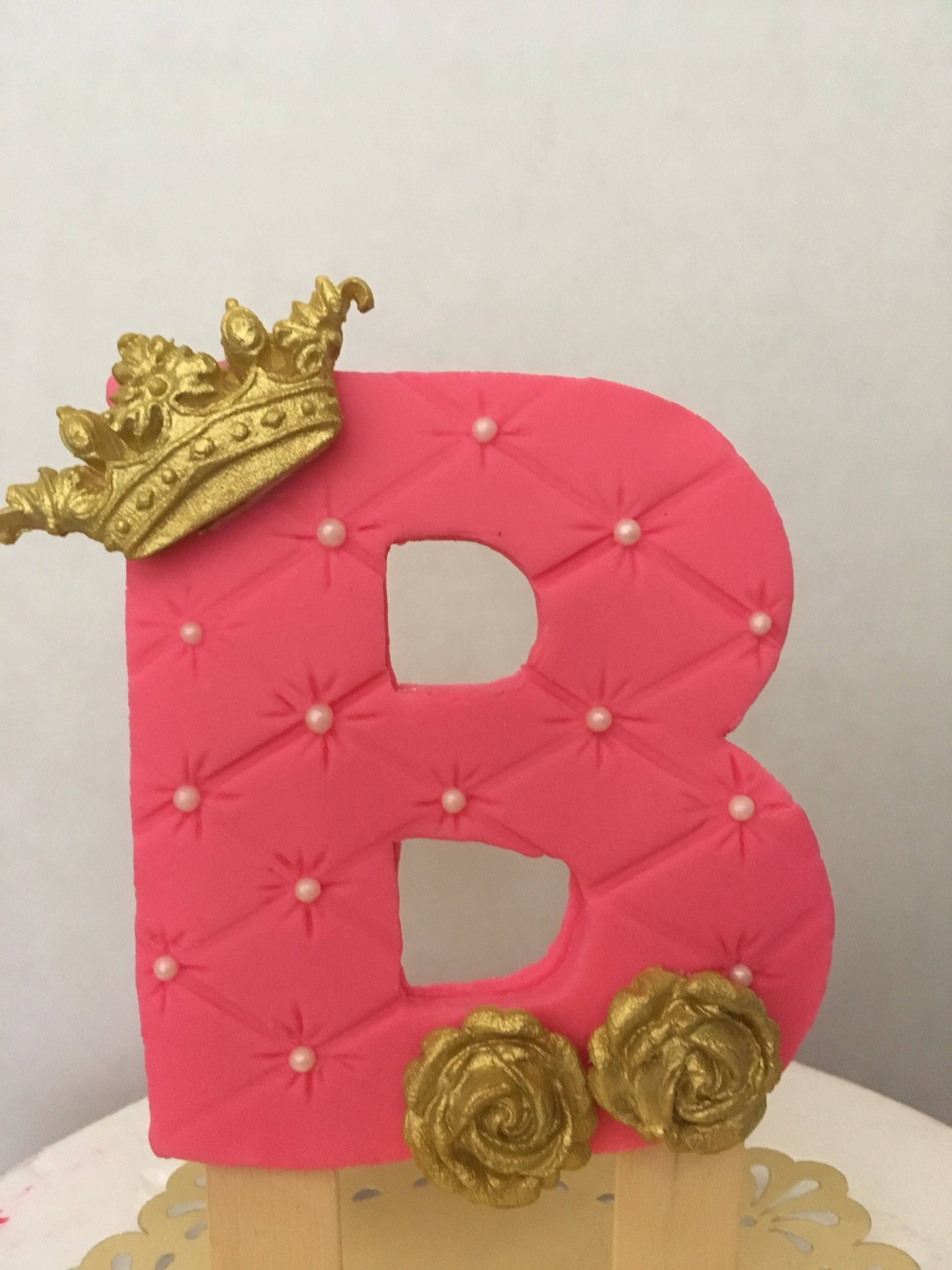 Fondant Cake Topper . Fondant Letter Custom Letter Cake Etsy UK